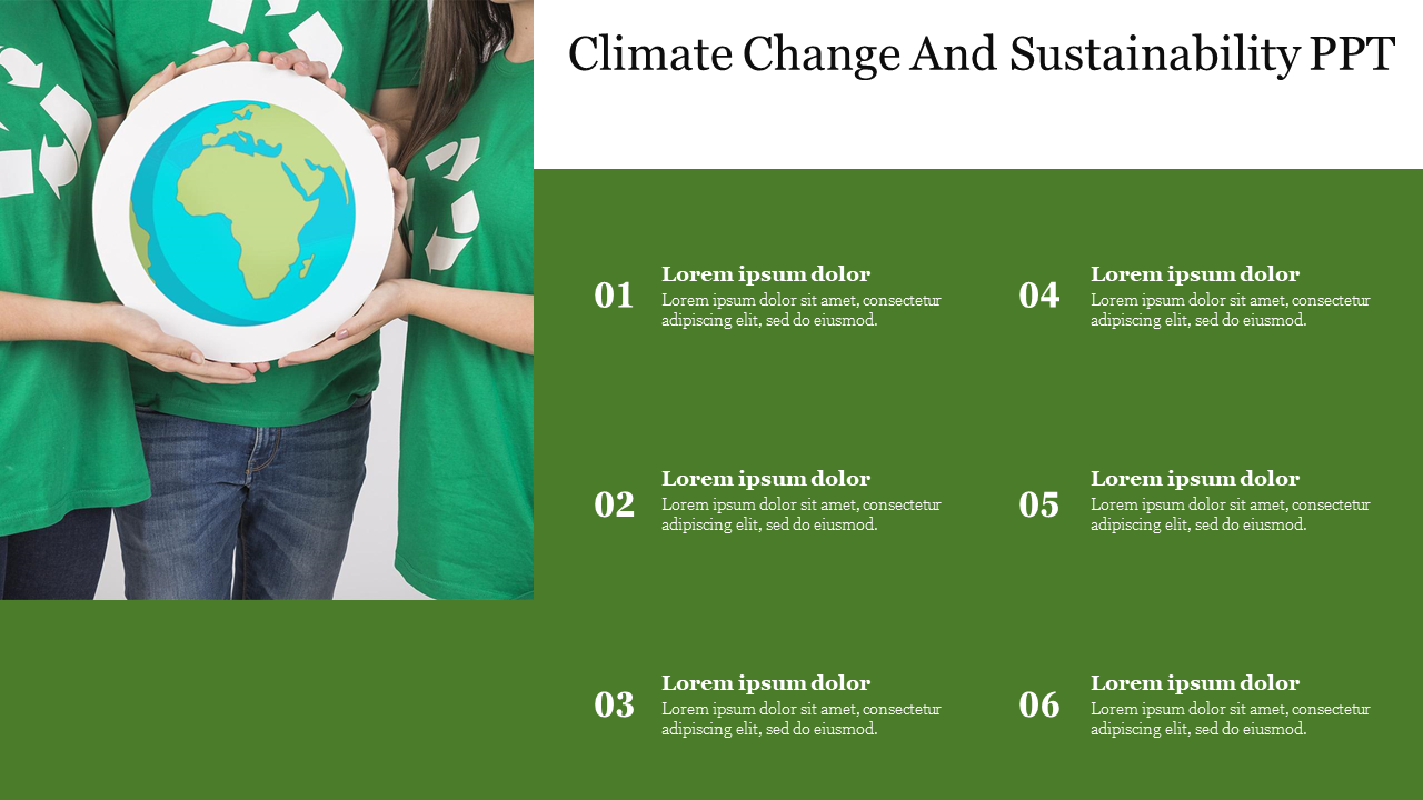 Climate Change And Sustainability PPT